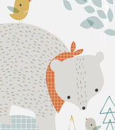 WOODLAND - Affiche enfant - Ours et forêt